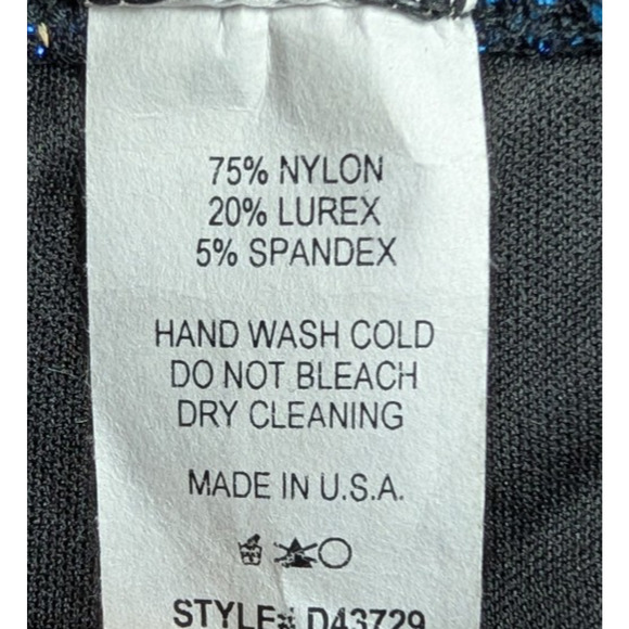 Vintage Carolina Formal Dress Womens Medium 90s Whimsigoth Prom Glitter Slinky - Picture 7 of 8